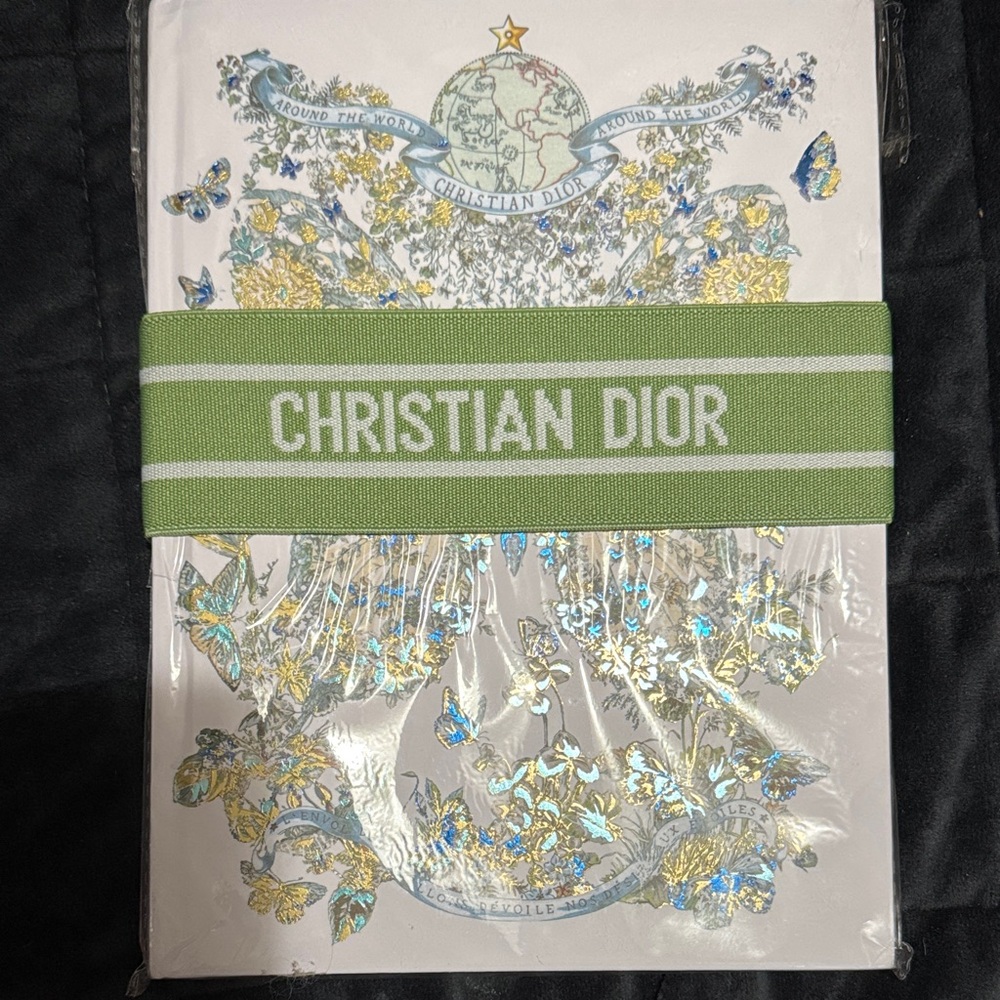 Dior White and Green Notebook